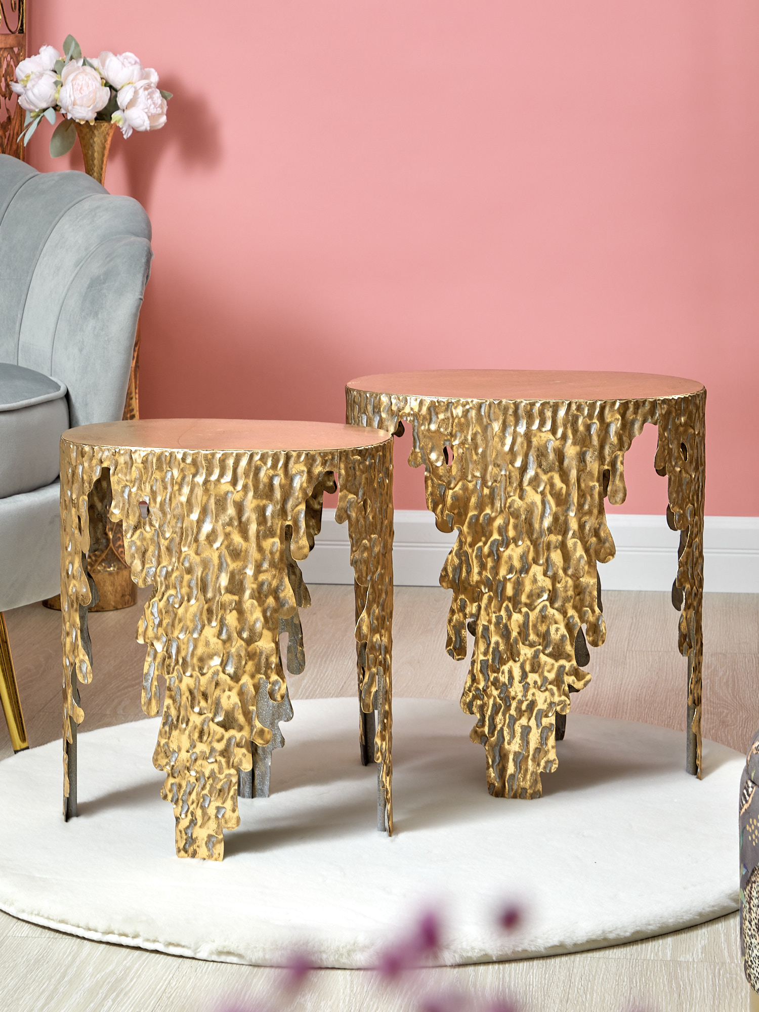 Столики интерьерные Уганда, набор Glasar 57-213