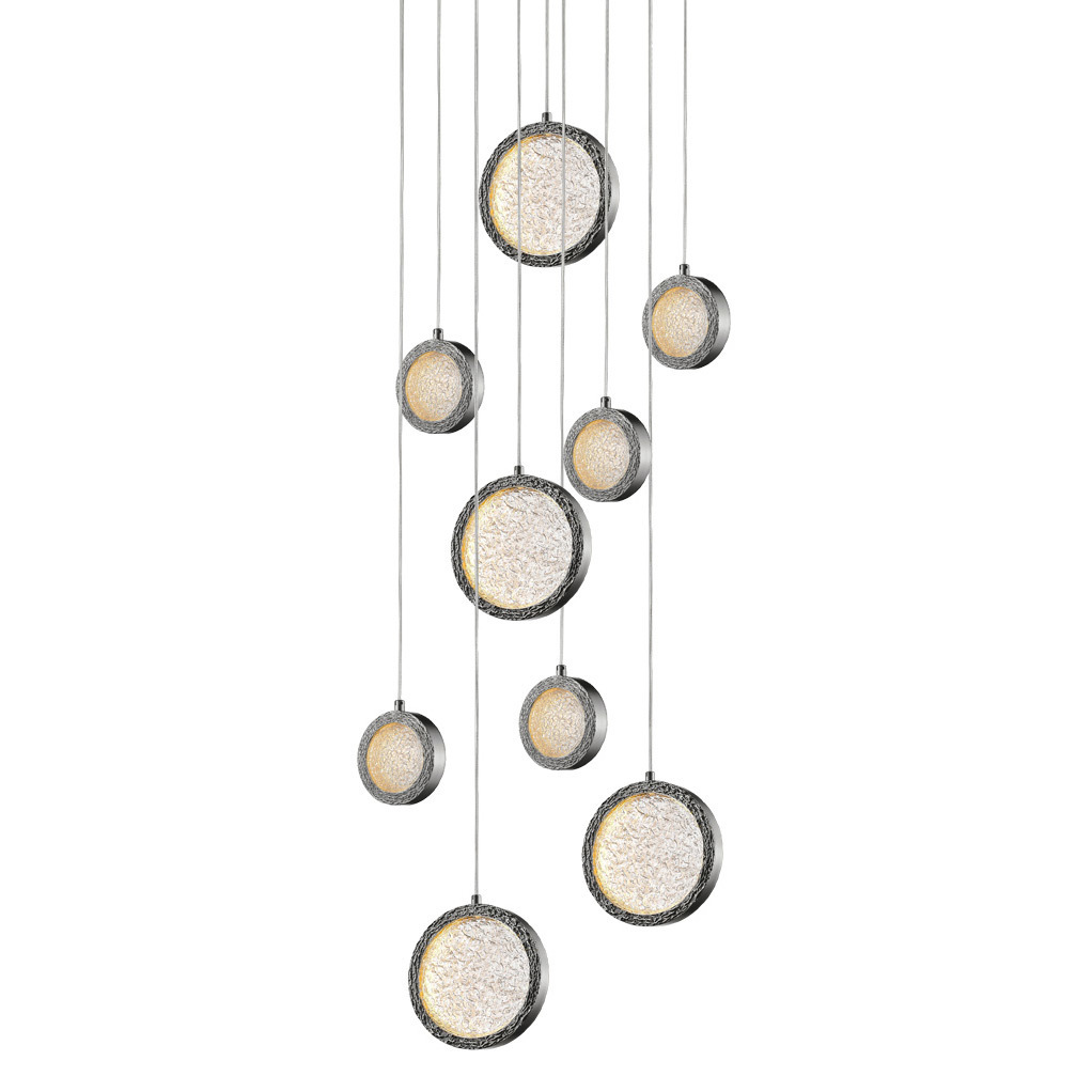 Подвесной светильник  Delight Collection Bottega 9 nickel