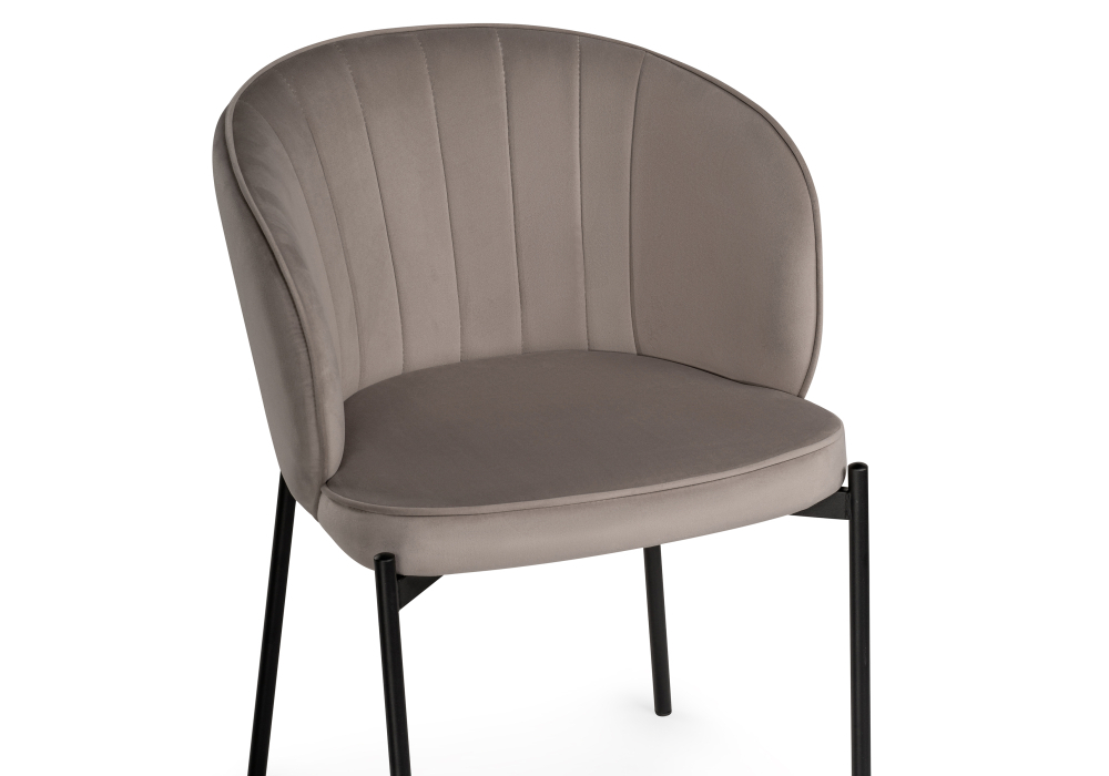 Стул Woodville Нейл дымчатый / черный 528449