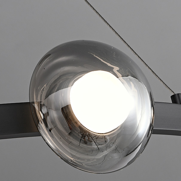 Подвесная люстра BOOSTER D68 Black by ImperiumLoft