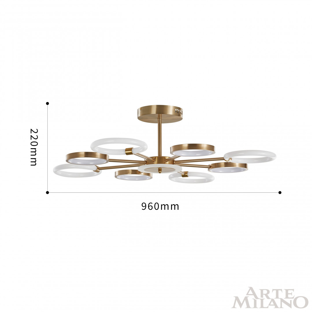 Люстра светодиодная 277240/8 GD Arte Milano