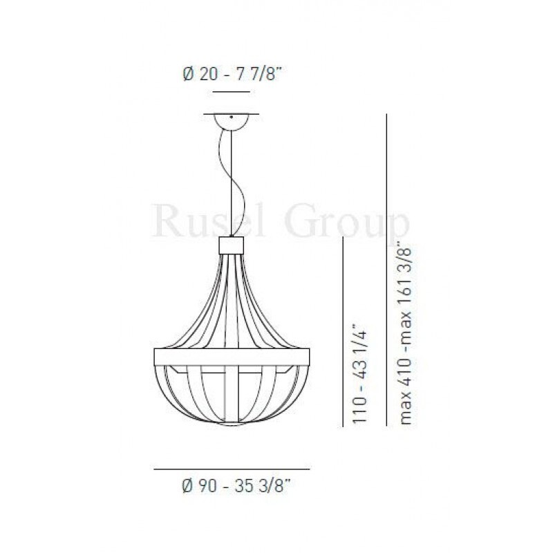 Подвесной светильник AXO LIGHT ANADEM SP 090