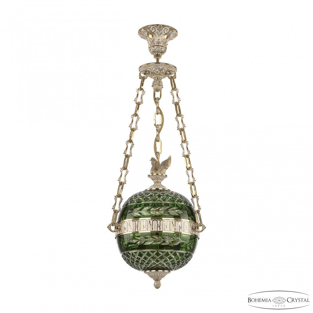 Подвесной светильник бронзовый 71000P/25 GW Clear-Green/H-1J FS1S