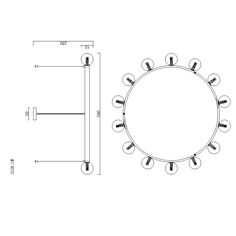 Подвесная Люстра Destiny Ch D100 By Imperiumloft
