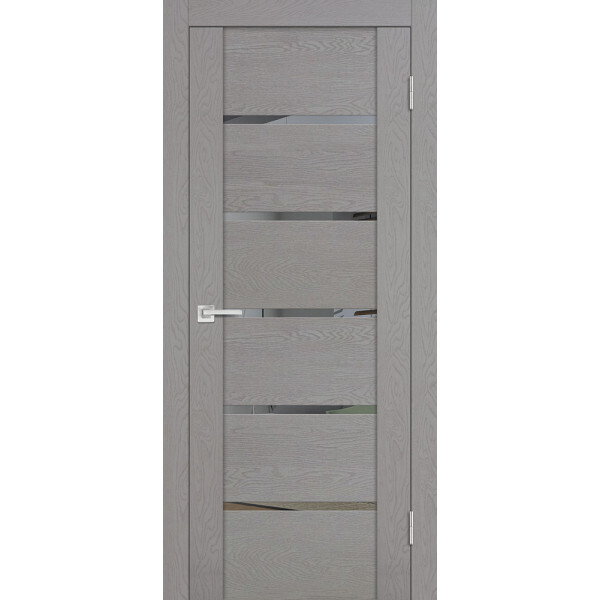 Межкомнатная дверь Graf PST-7 Зеркало тонированное серый ясень (2000 х 600)