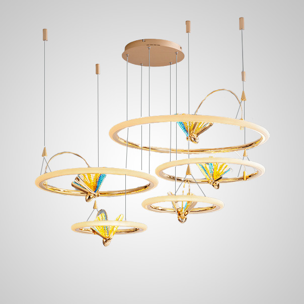 Подвесная люстра AMELIS RING D40 D60 by ImperiumLoft