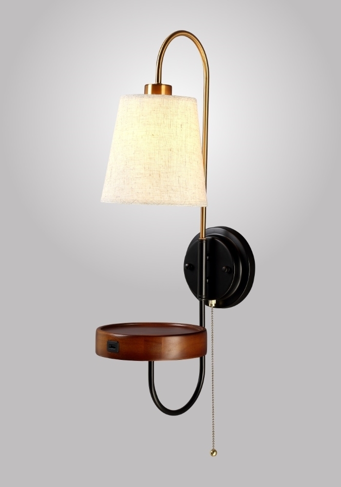 Бра Crystal Lux TWINS AP1 USB WENGE