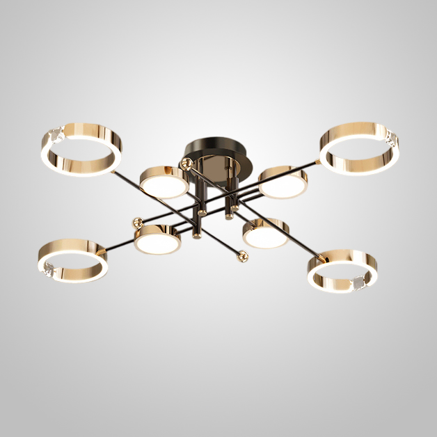 Потолочная люстра SELLIF CH L8 Brass by ImperiumLoft