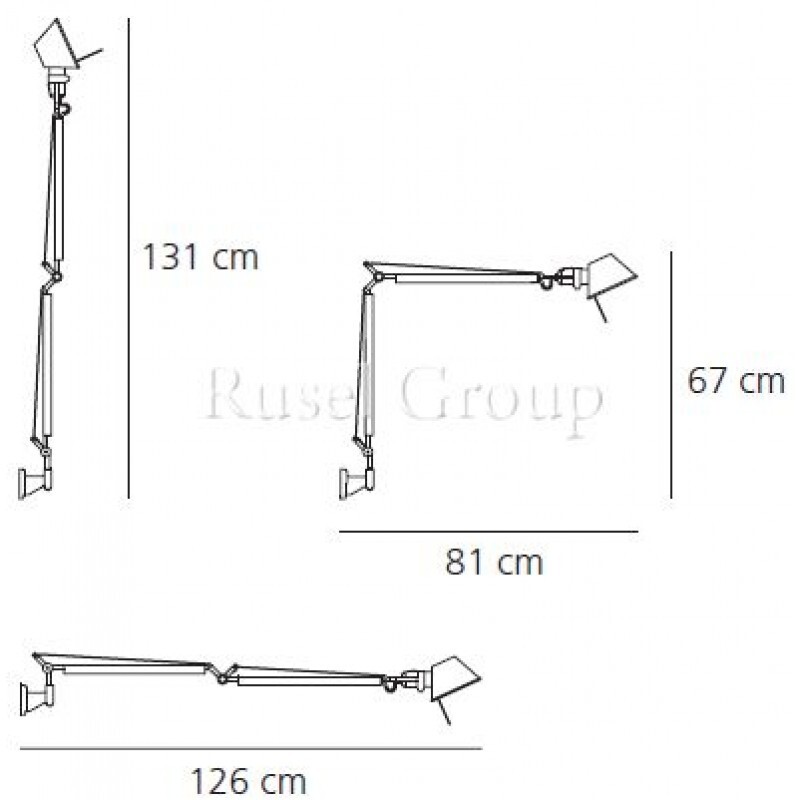 Настенный светильник Artemide TOLOMEO PARETE Настенный светильник Artemide TOLOMEO PARETE