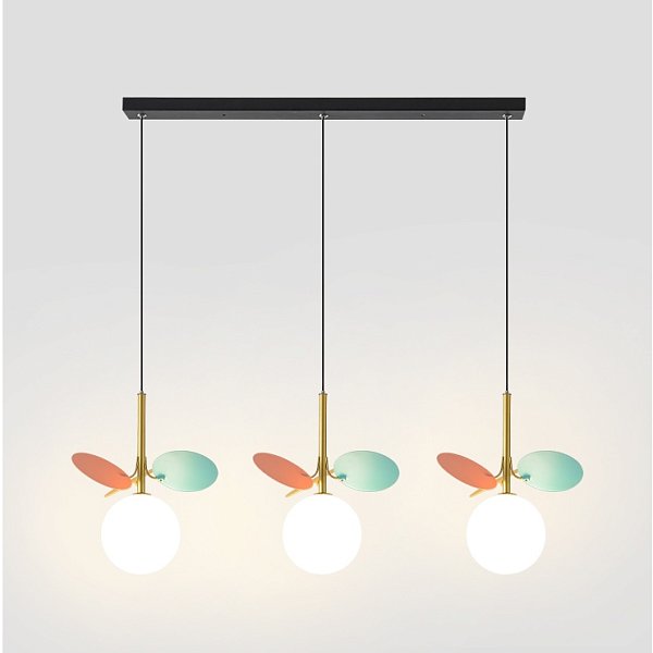 Подвесной светильник MATISSE TRIO Multicolor / Black plank by ImperiumLoft