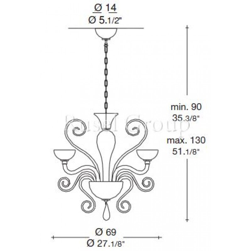 Люстра Leucos BOLERO L6 (GALLERY)