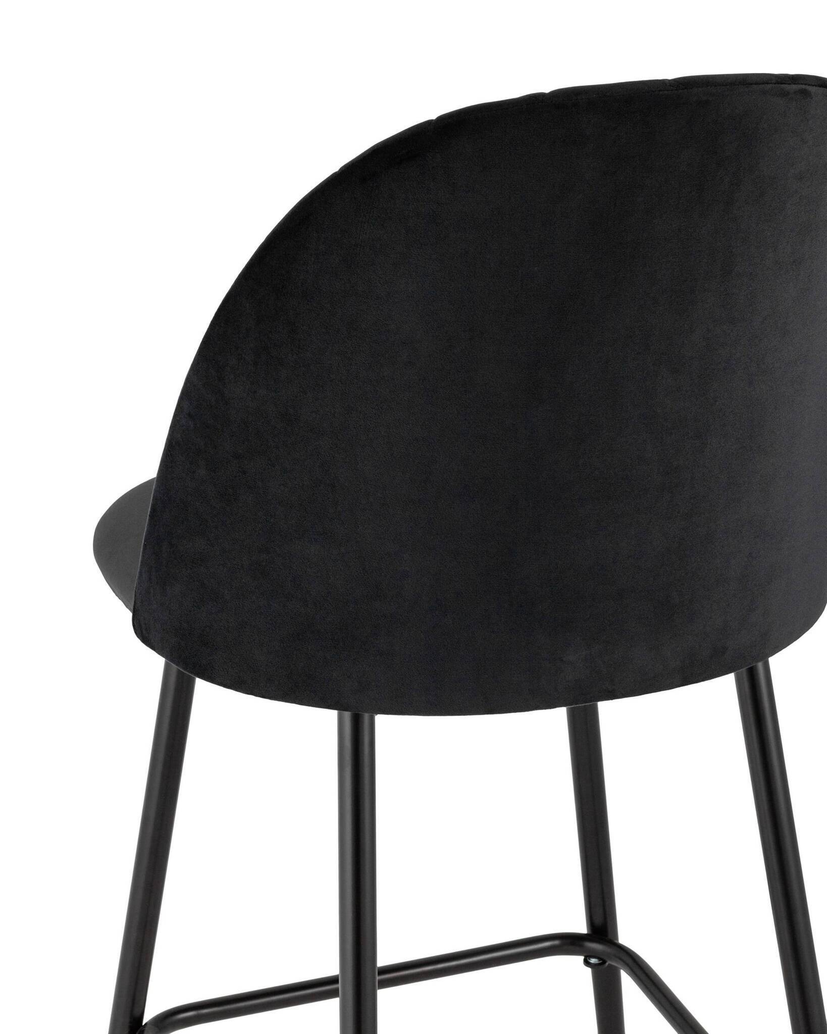 Стул барный Марсель велюр черный Stool Group