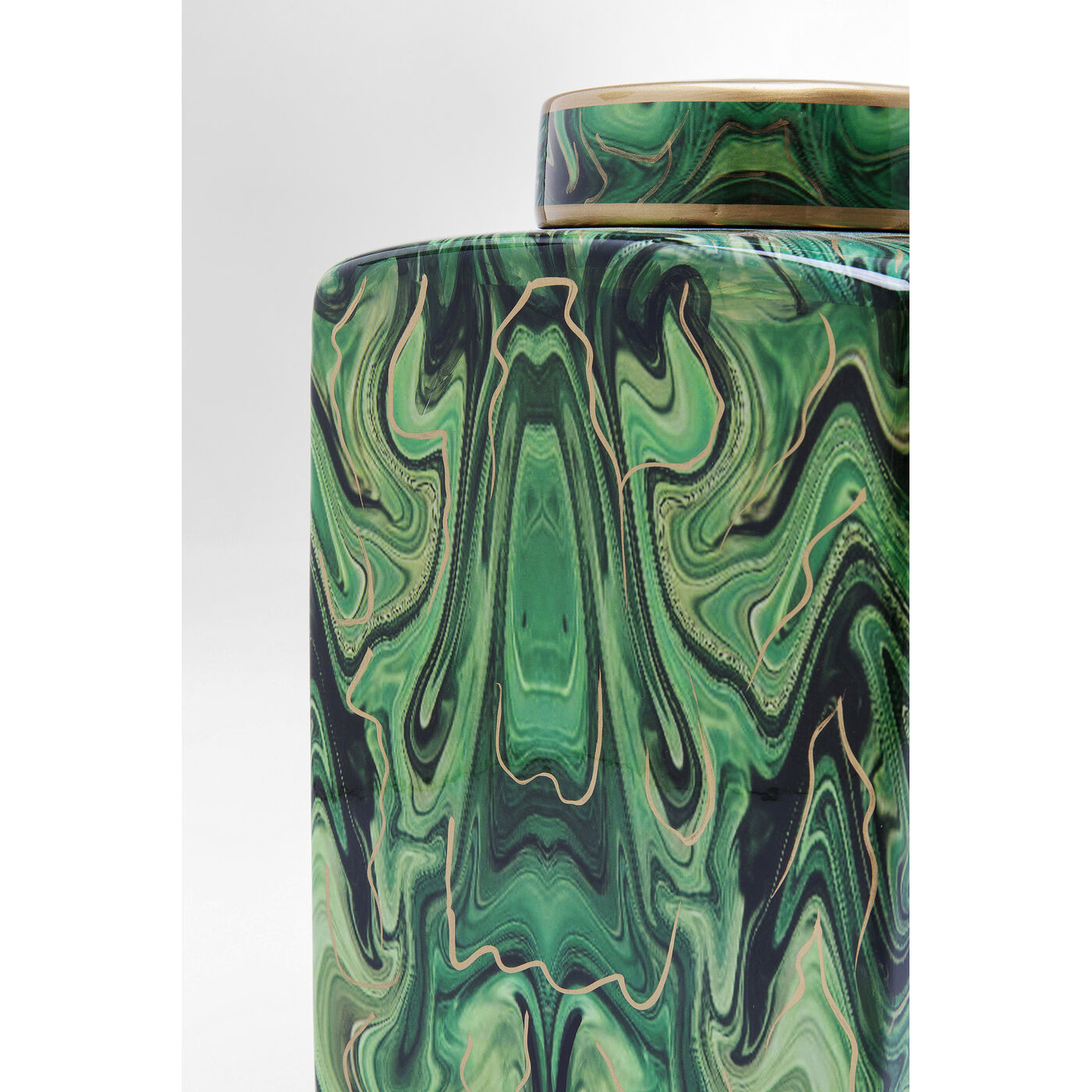 Банка декоративная Malachite 42см KARE 61759