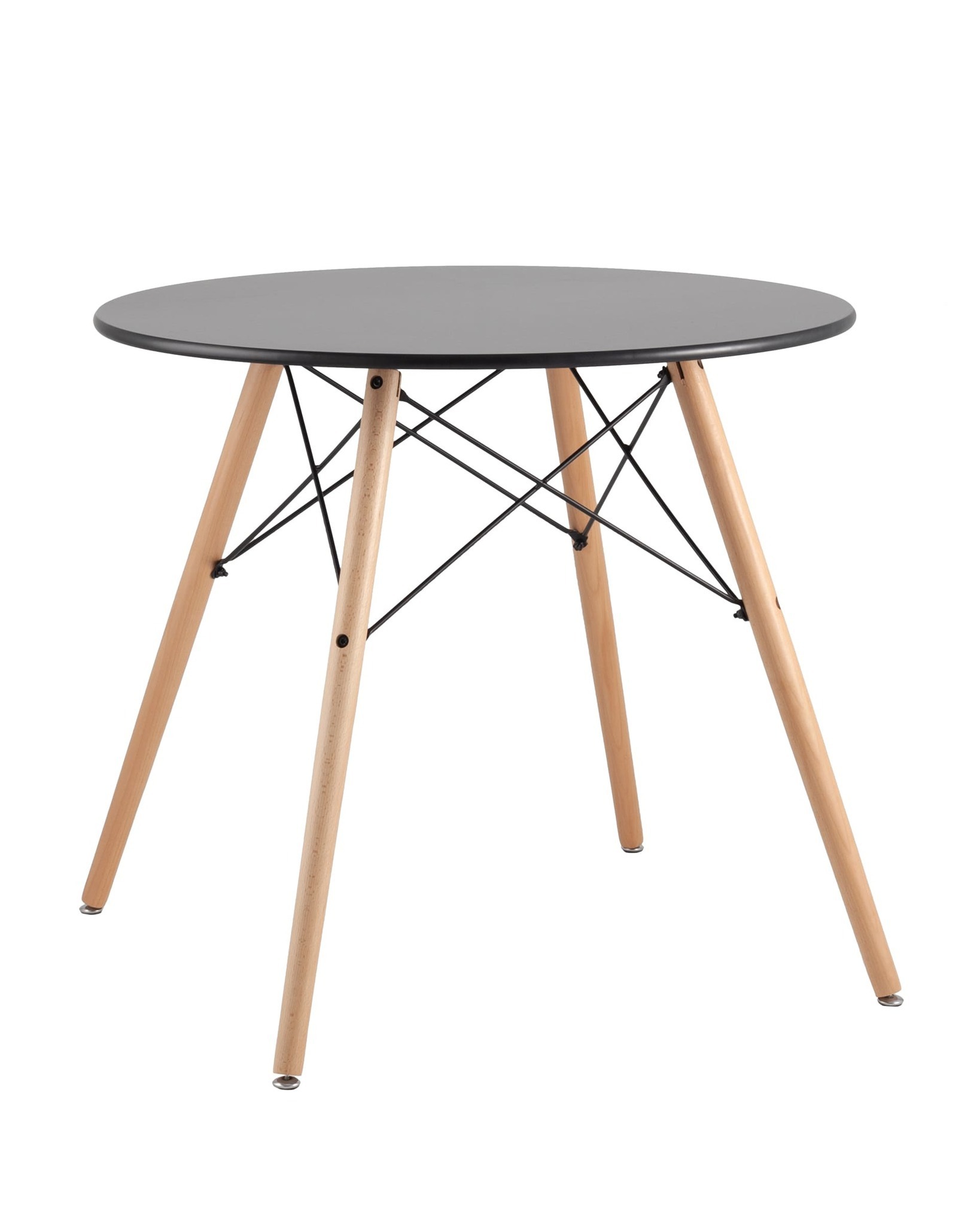 Стол DSW D80 черный Stool Group