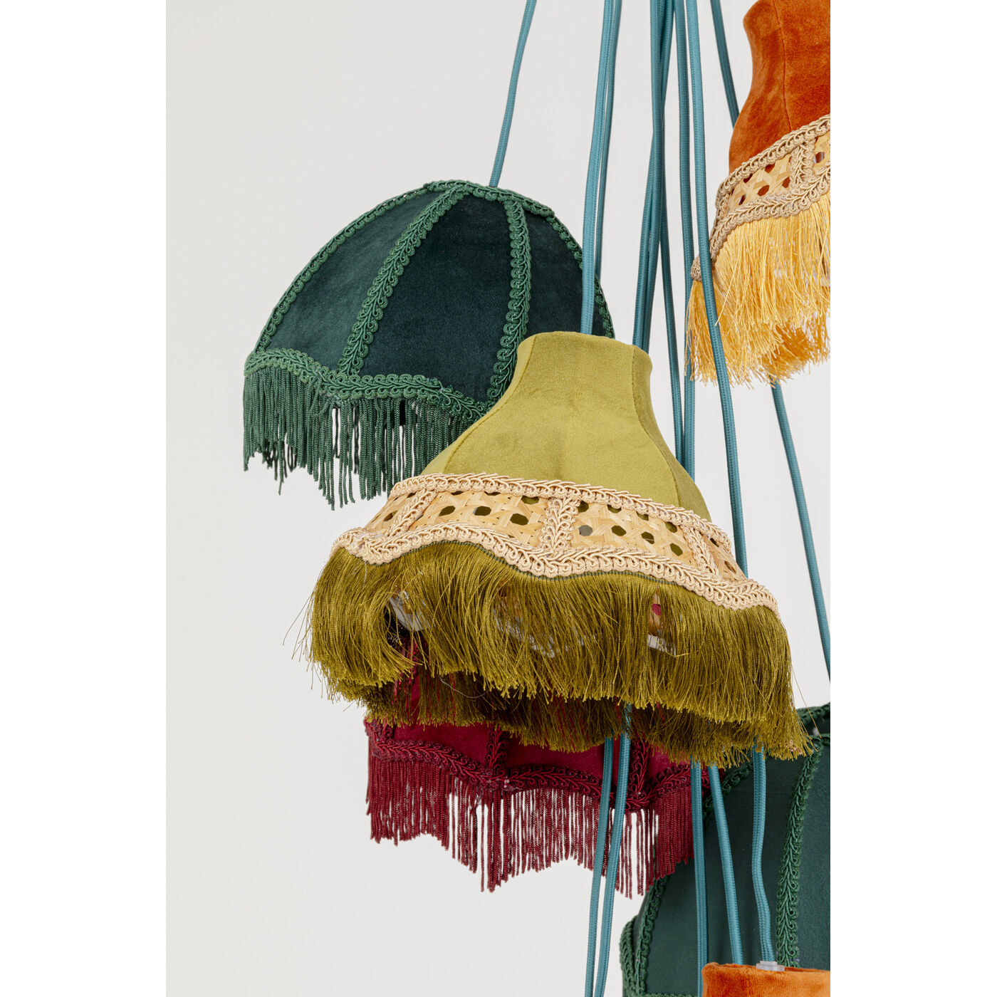 Светильник подвесной Saloon Fringes 9-lite KARE 57465