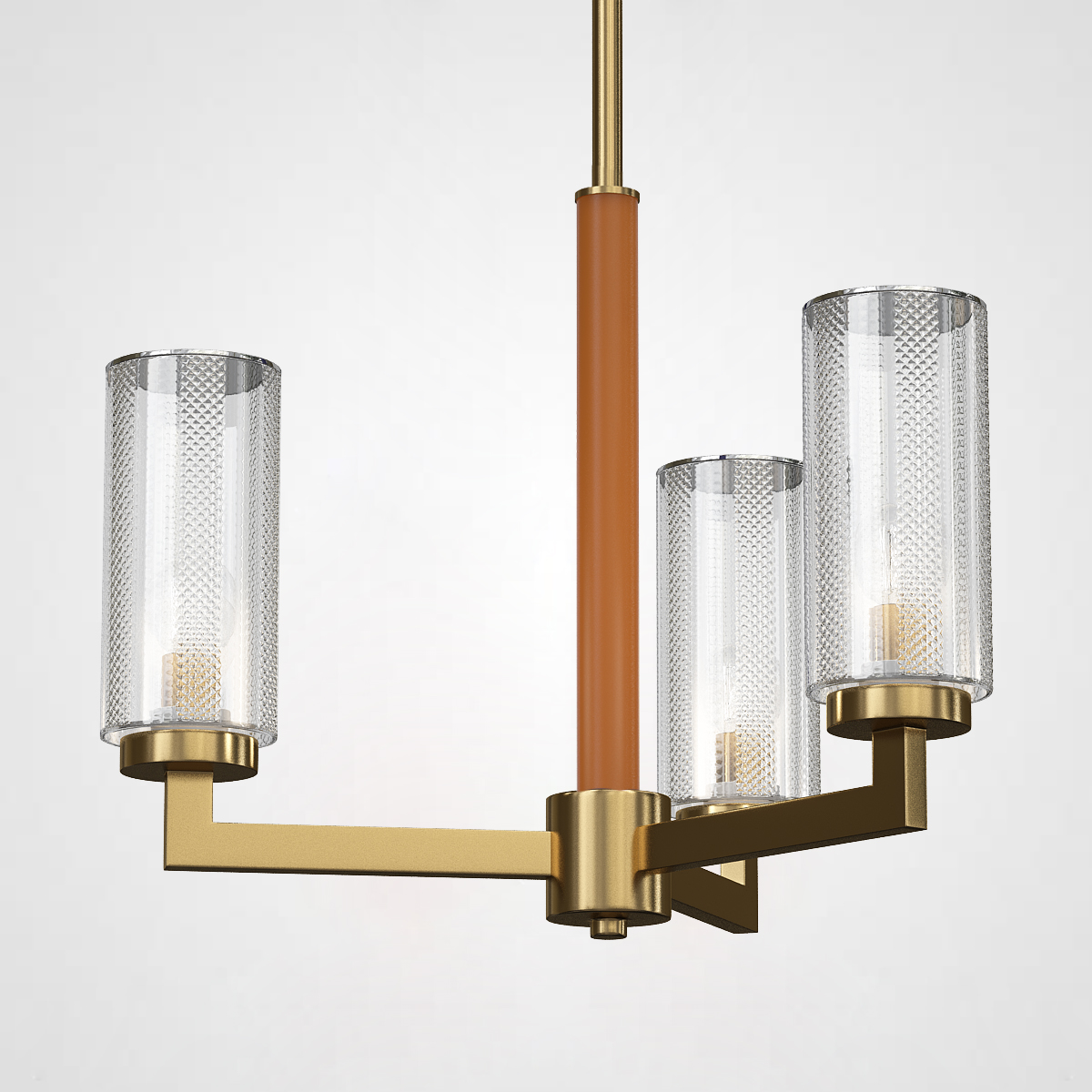 Потолочная люстра ADELEINE L3 Brown by ImperiumLoft