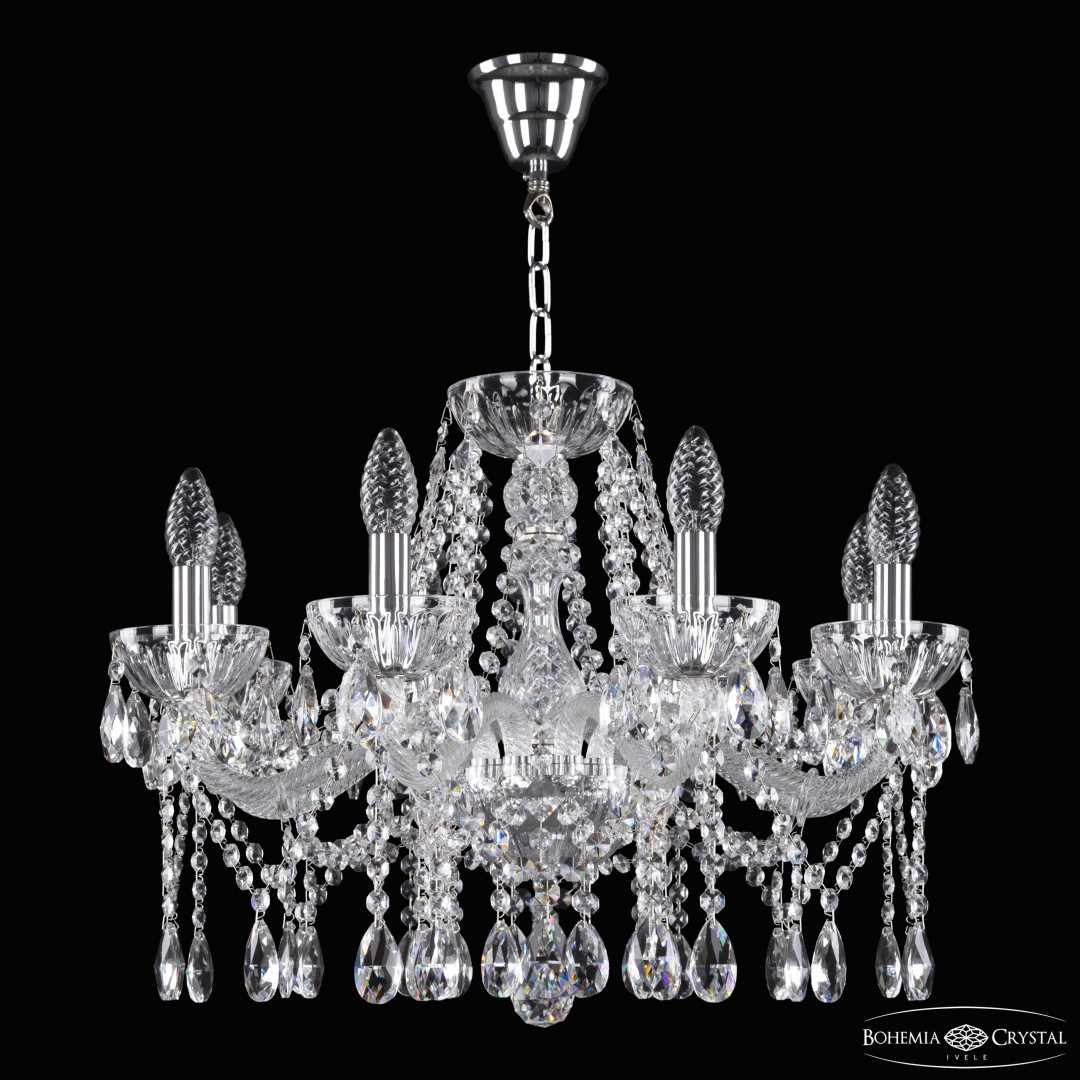 Люстра 5413/8/200 Ni Clear/M-1H Bohemia Ivele Crystal