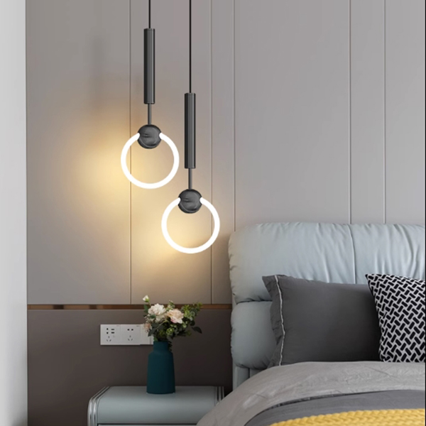 Подвесной светильник FINNUR RING D20 Black by ImperiumLoft