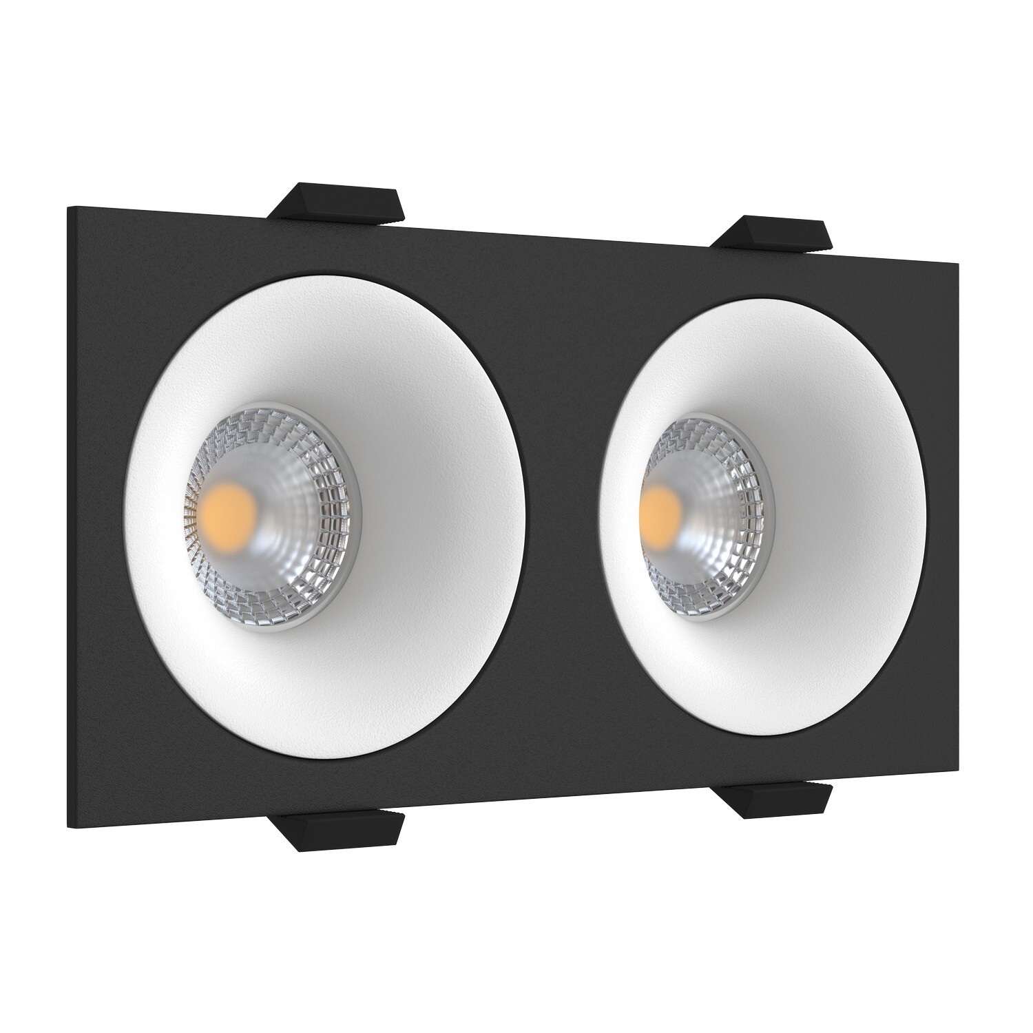 Встраиваемый светильник под сменную лампу Ledron MJ1003 SQ2 Black-White