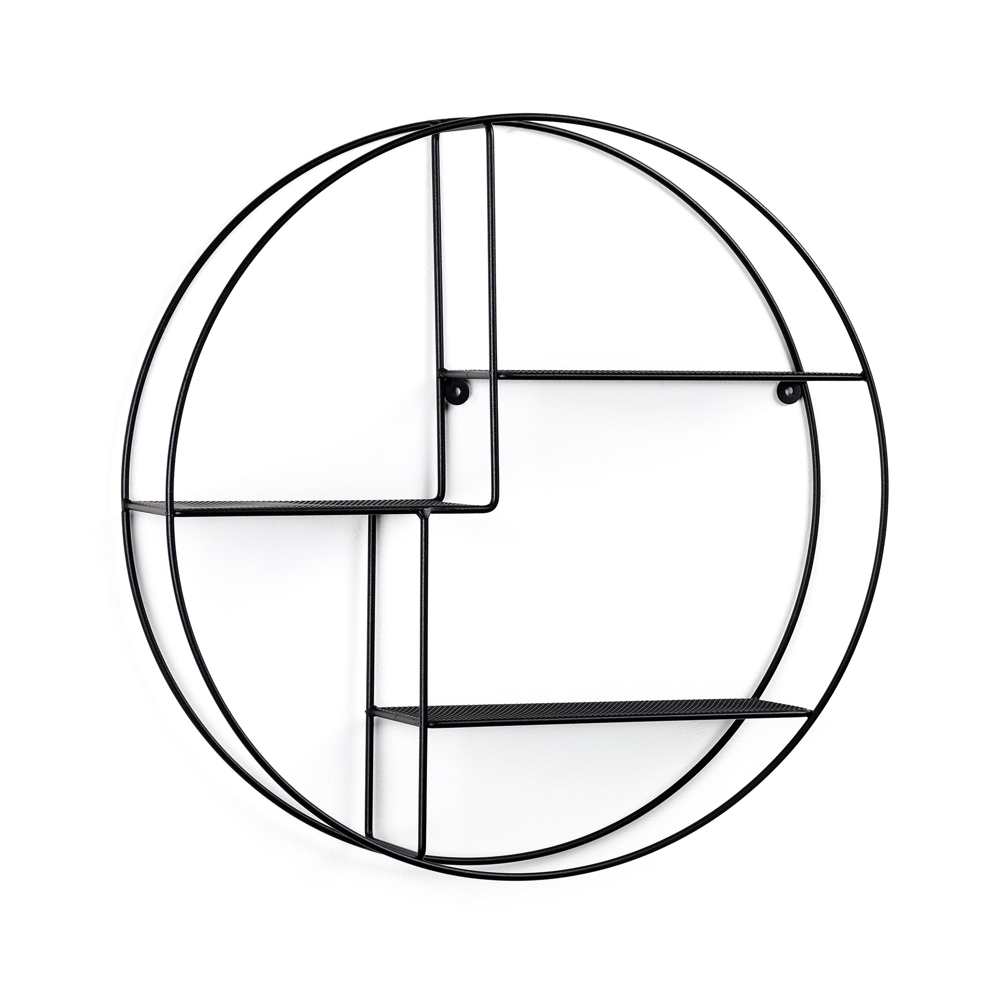 Полка Across Ø60 металл черный La Forma (ex Julia Grup)