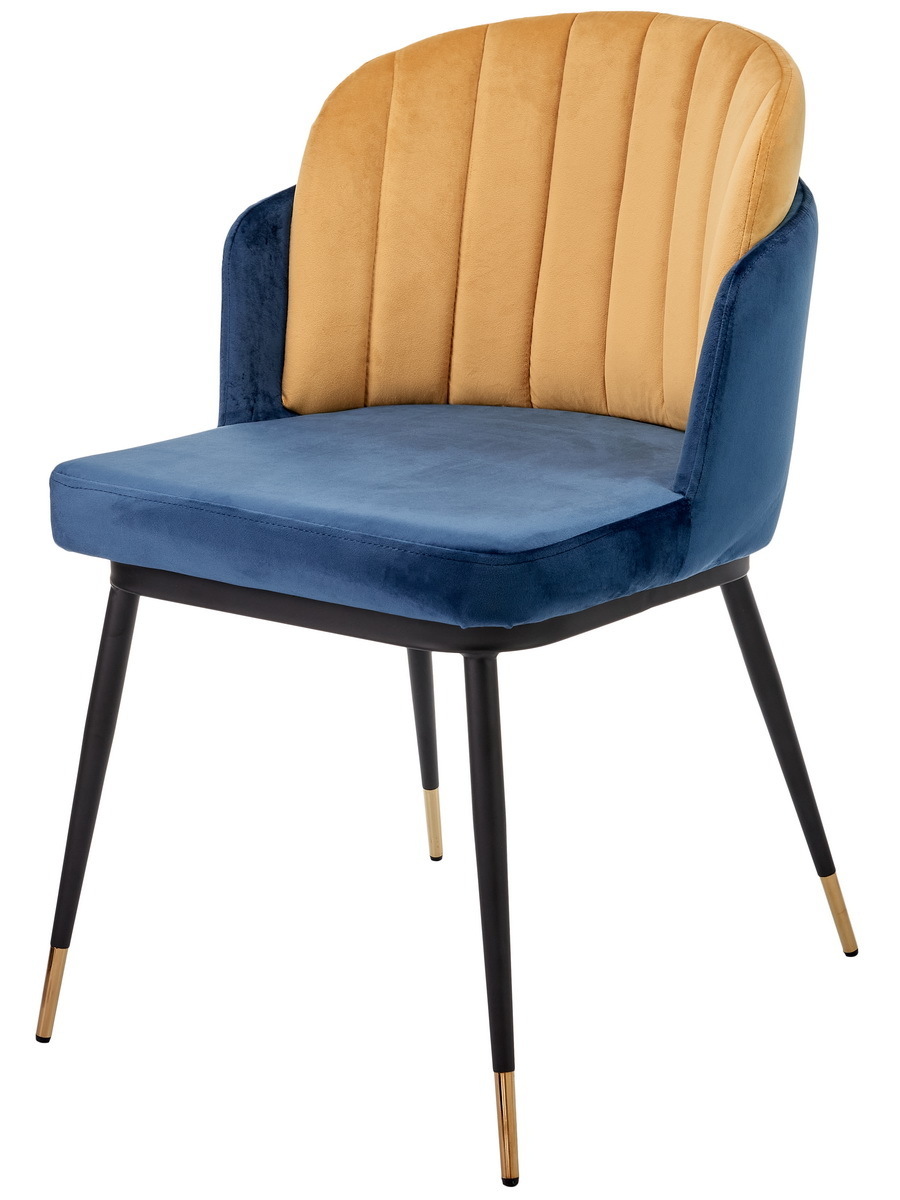 Стул Peki синий, горчичный Bradex Home FR 0467