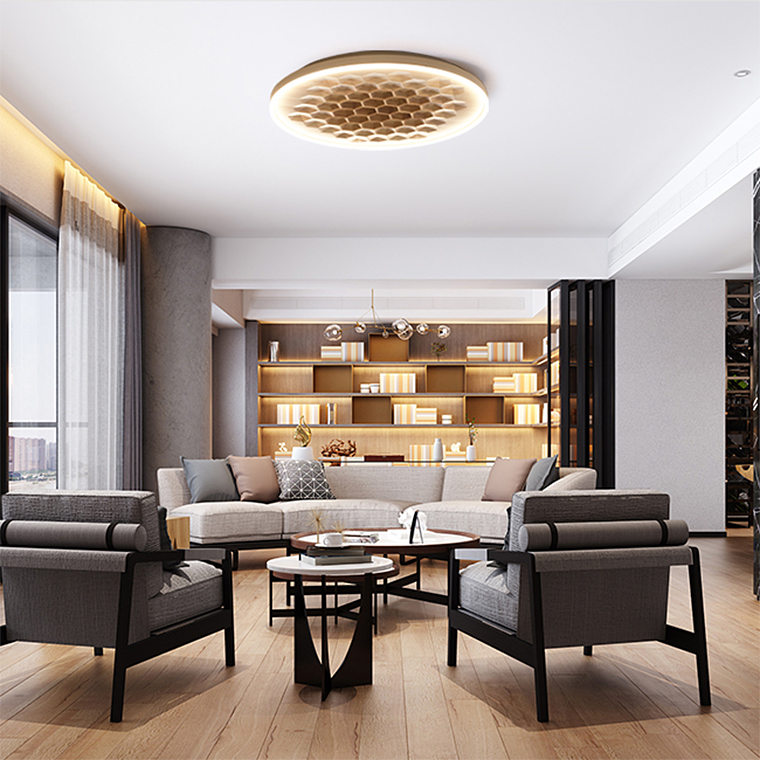 Потолочный светильник HONEY D80 White/Dark wood by ImperiumLoft