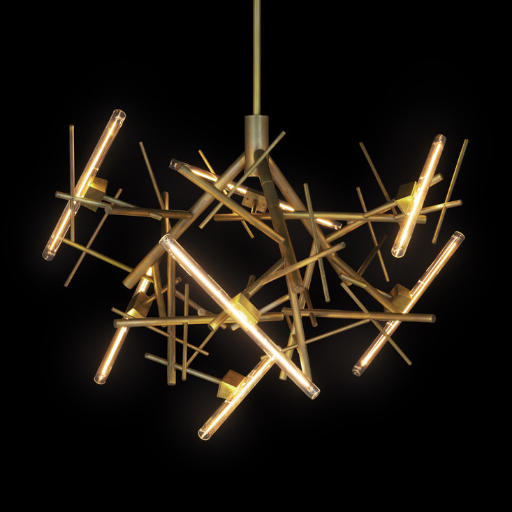 Люстра Brand Van Egmond Linea Round 100 Bur.Brass