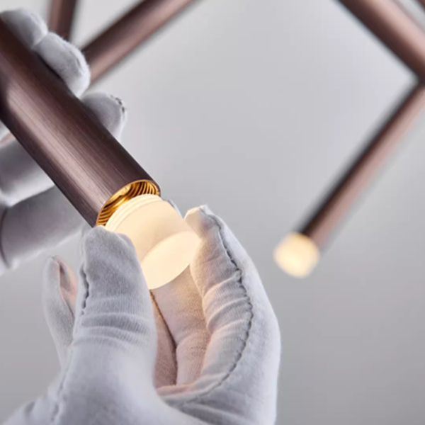 Люстра Dutti D0068 LED Chandelier Modern 14 black by ImperiumLoft