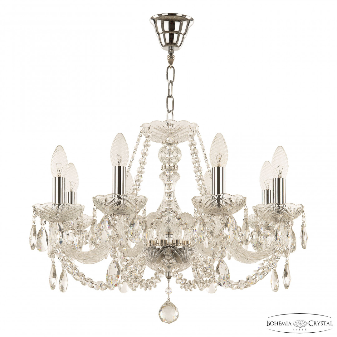Люстра хрустальная 101/8/195 Ni Bohemia Ivele Crystal