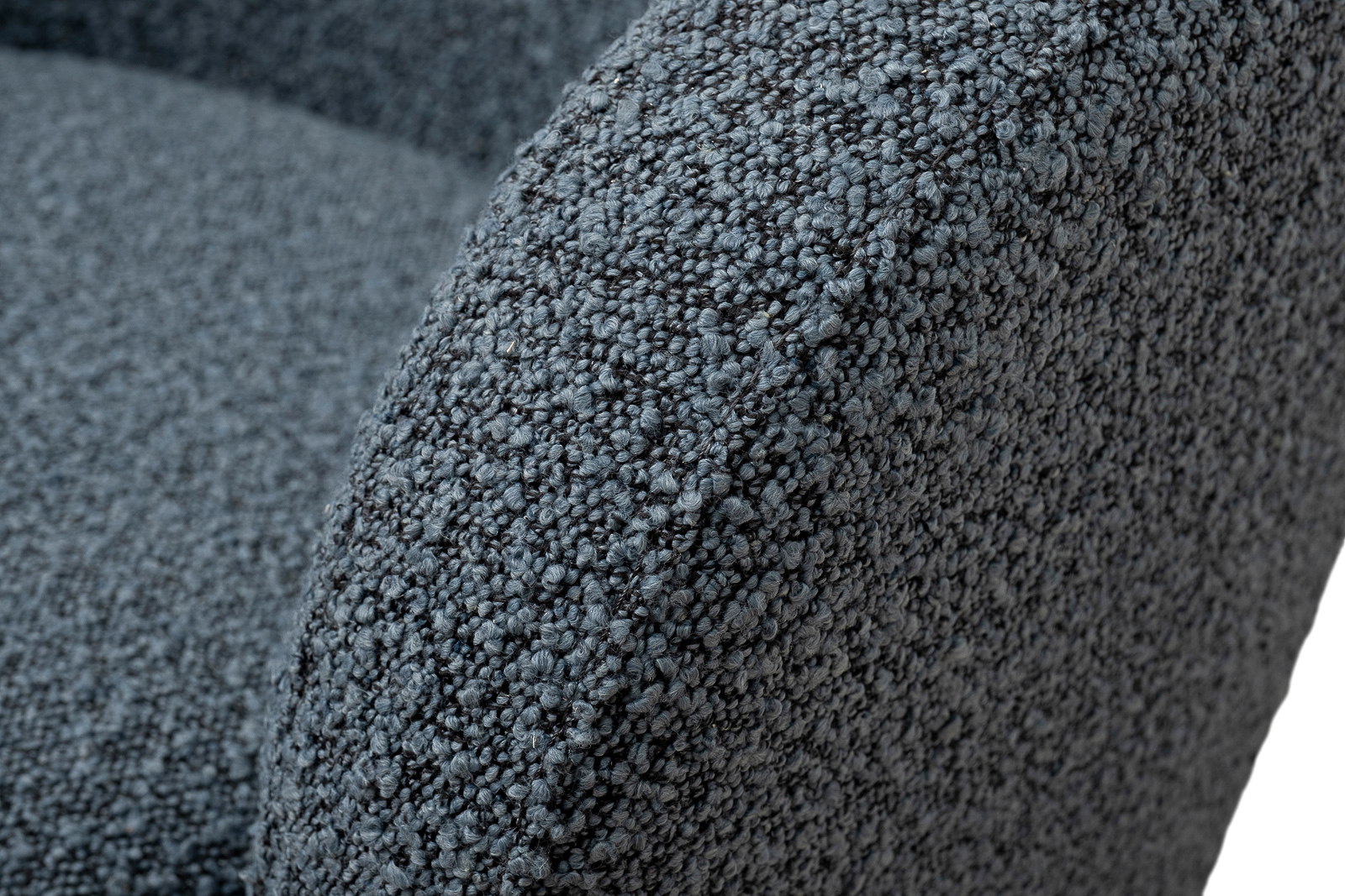 Кресло вращающееся букле серое Garda Decor Napoli-Orso Mare