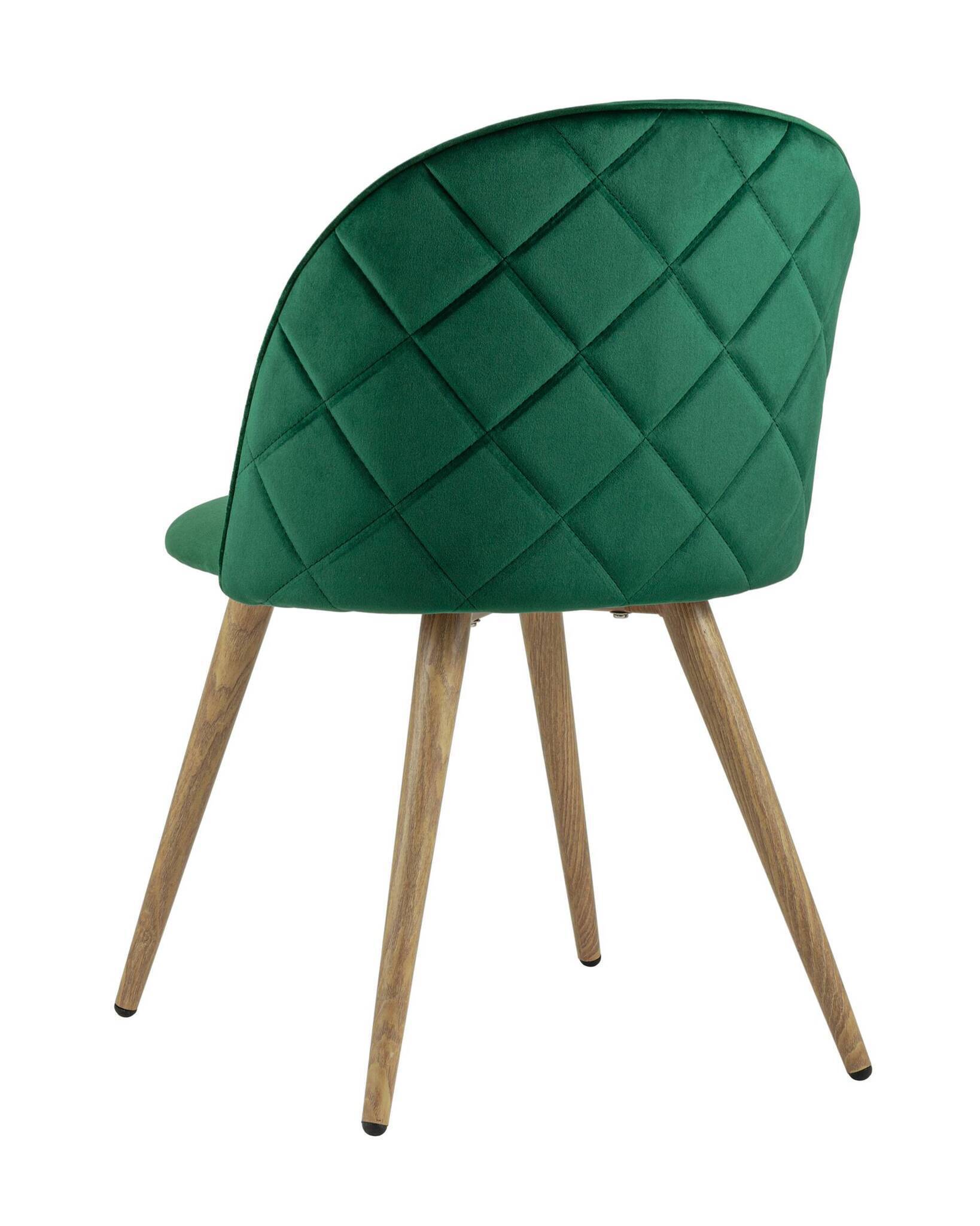 Стул Лион велюр с ромбами зеленый Stool Group