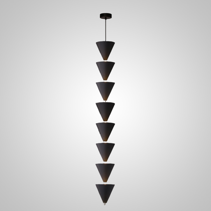 Подвесной светильник LESTER H110 Black by ImperiumLoft