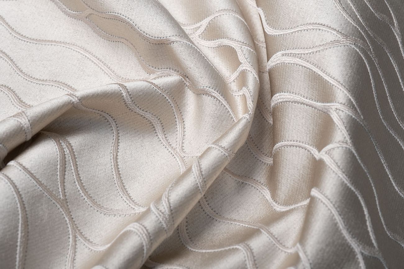 Ткань портьерная MESH бежевая Garda Decor 142DDH-1918237-MESH BEG