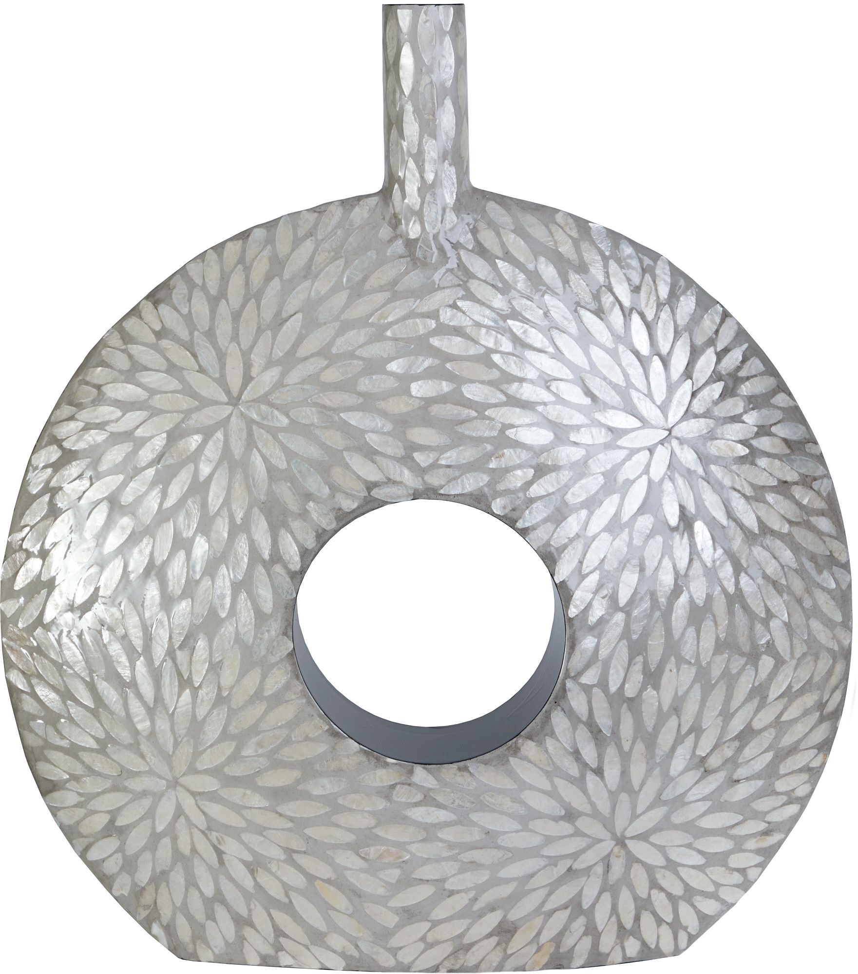 Ваза декоративная с отделкой раковинами устриц Glasar 67-030