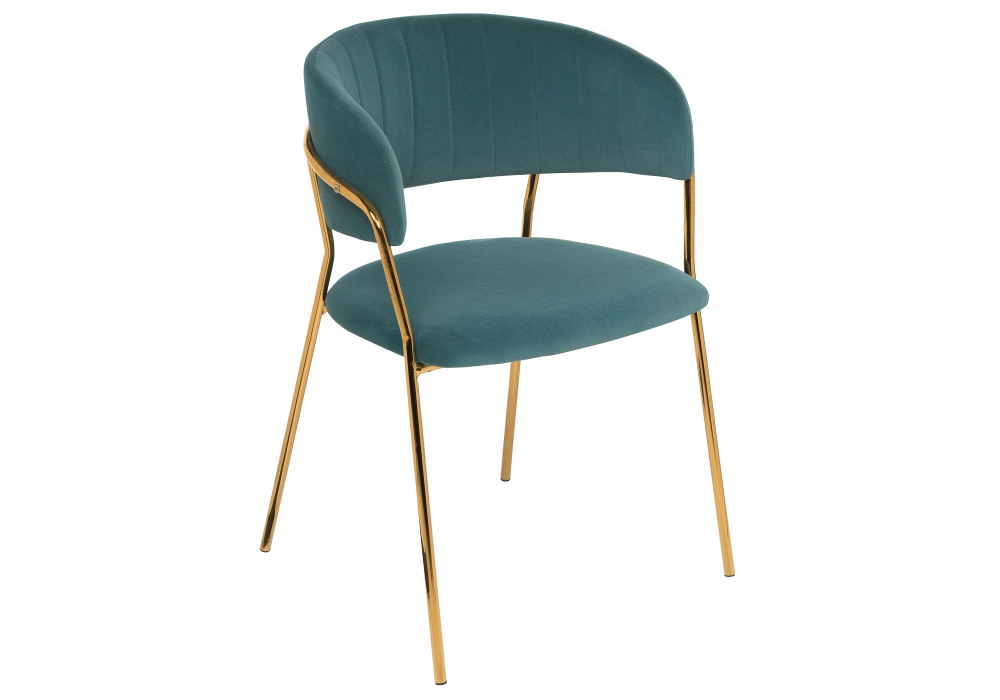Стул Woodville Kamelia green / gold 11778