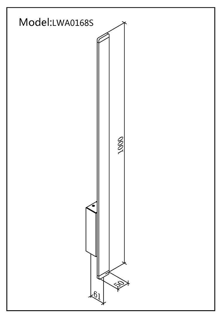 Светильник настенный DesignLed LW-A0168S-BL-WW