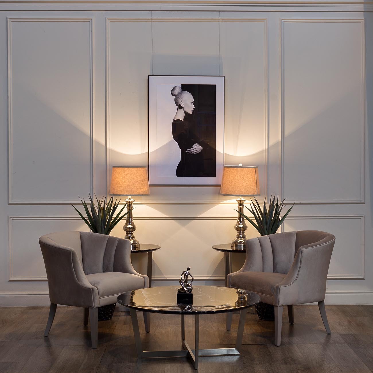 Стол журнальный черный (искусственный мрамор) Garda Decor 33FS-CT2029-BS Стол журнальный черный (искусственный мрамор) Garda Decor 33FS-CT2029-BS