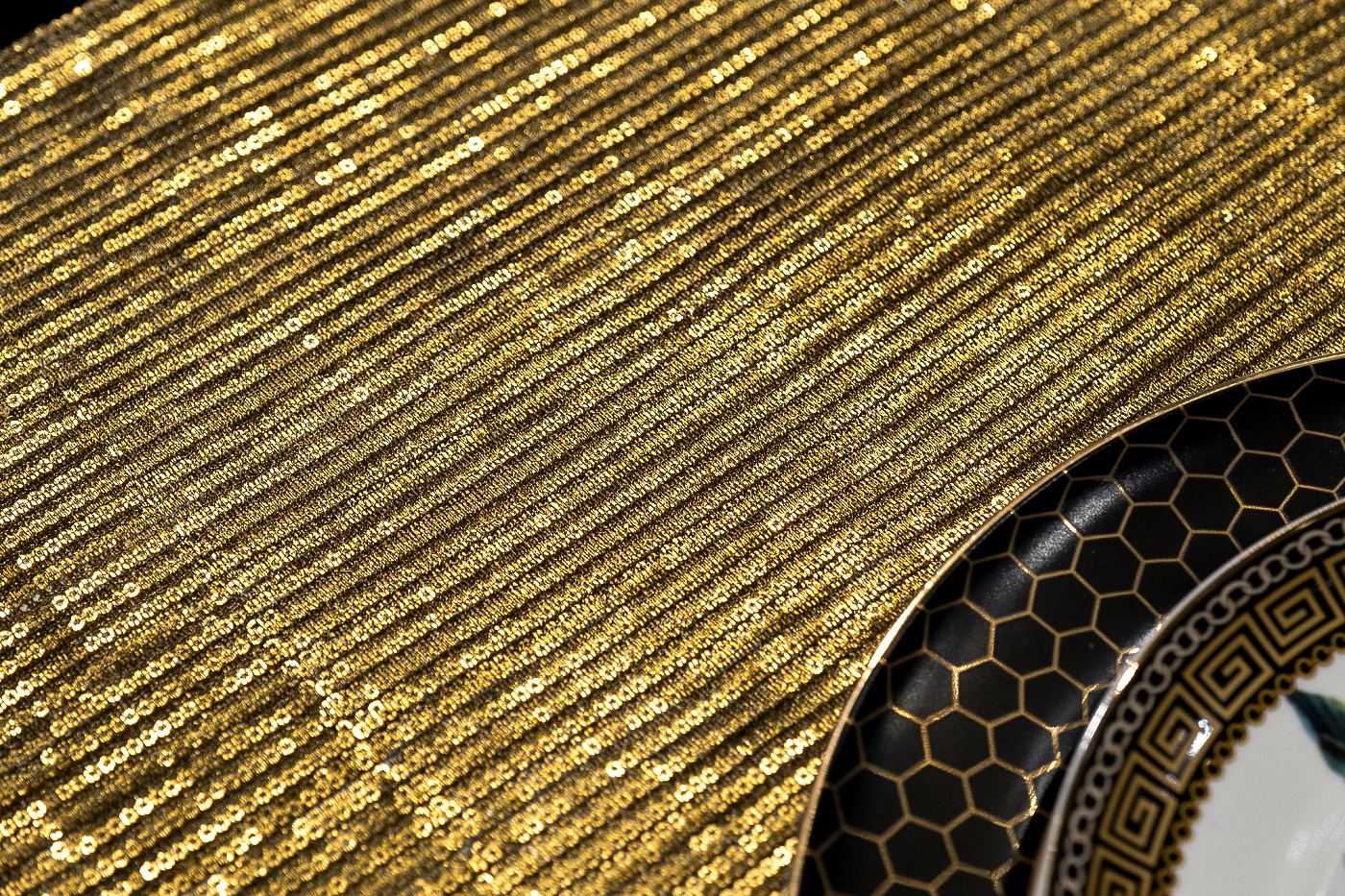 Текстильная подставка Аурум золотая Garda Decor 70SW-13602