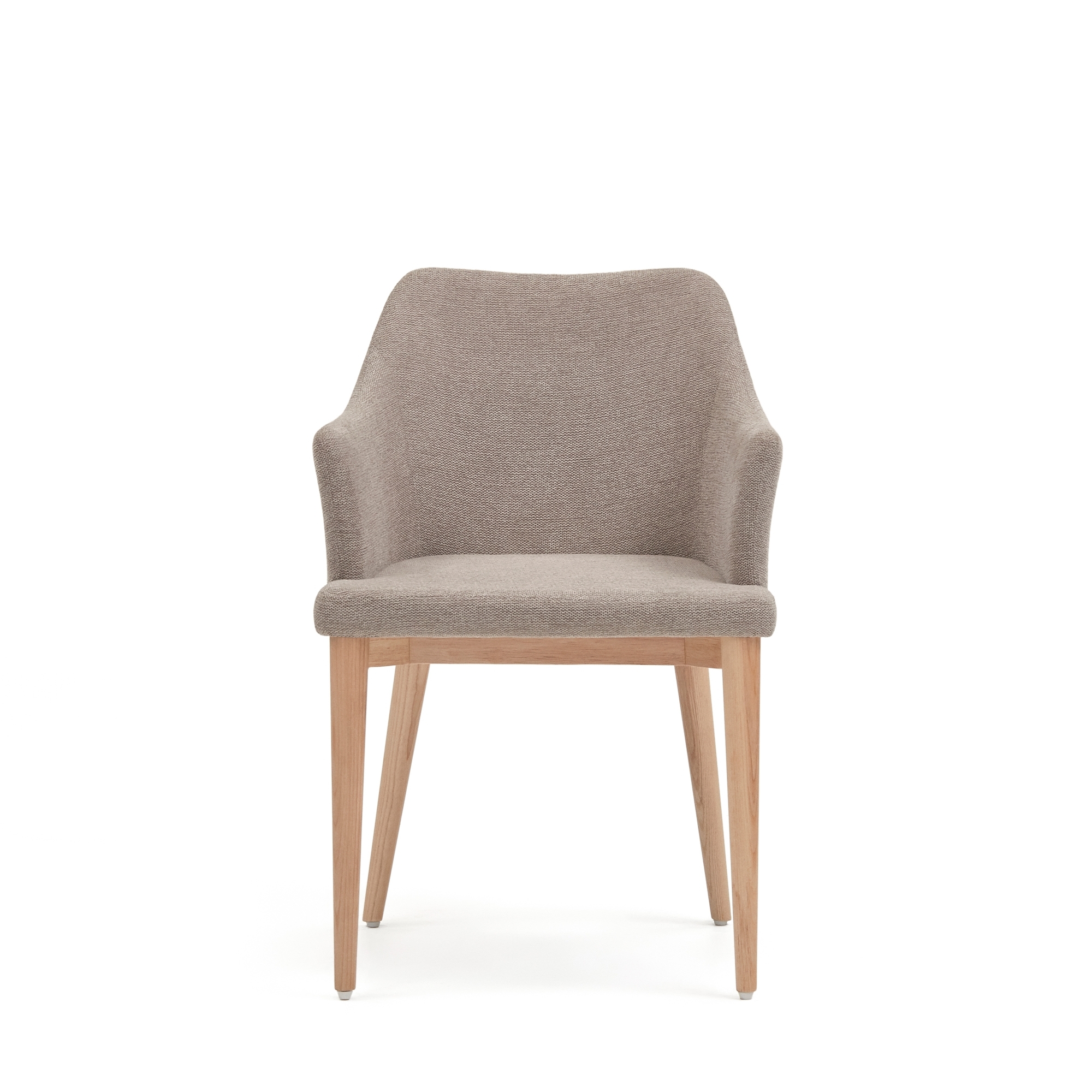 Стул Croft из коричневой синели с ножками из массива ясеня La Forma (ex Julia Grup)