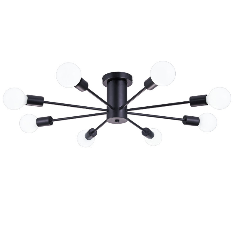 Люстра на штанге Natali Kovaltseva LOFT 75140/8C BLACK