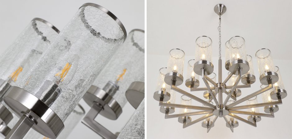 Люстра Liaison Two-Tier Chandelier 18 Silver By Imperiumloft