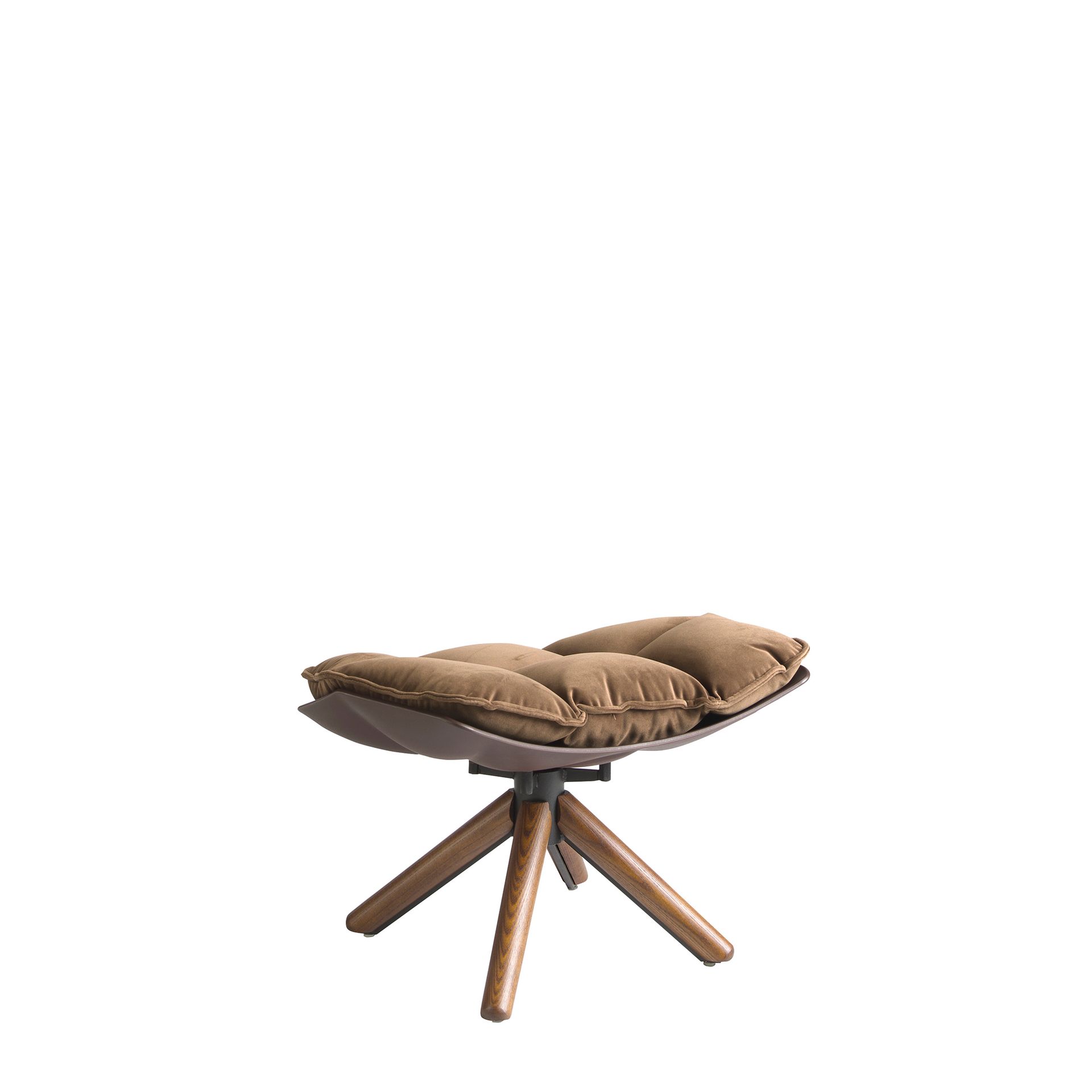 Коричневый бархатный пуфик 5105/DC1565-A-OT Angel Cerda