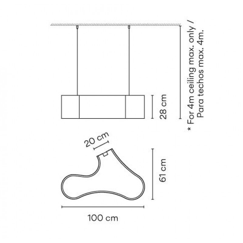 ПОДВЕСНОЙ СВЕТИЛЬНИК  VIBIA Ameba 2207