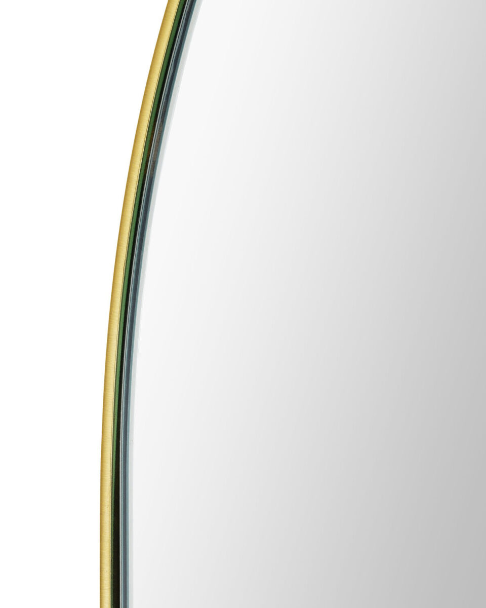 Золотое овальное зеркало Рейли Louvre Home DWM190824PND