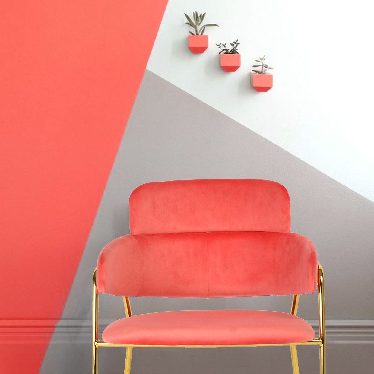 Стул Napoli коралловый Bradex Home FR 0324