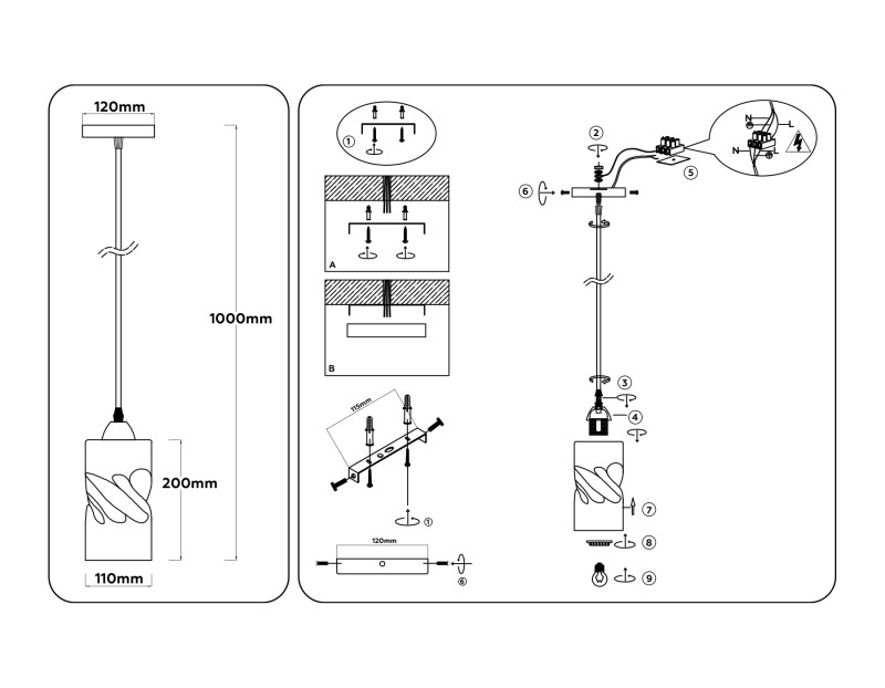 Подвесной светильник Ambrella Light TR3413