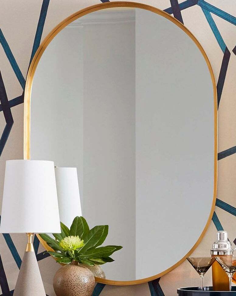 Зеркало в золотой раме Аманда Louvre Home LHMF111 PG