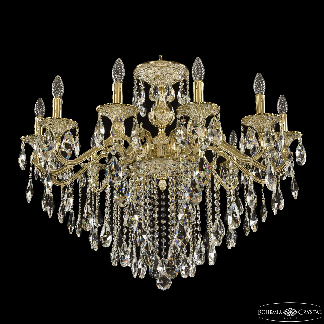 Люстра бронзовая с хрусталём 72202/12/300 B GW