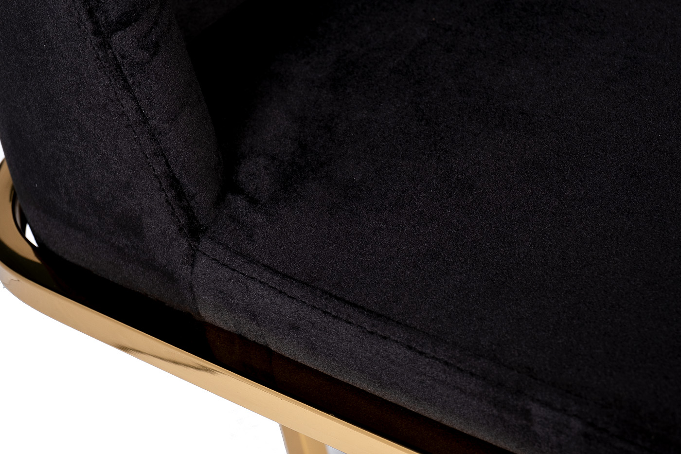 Стул обеденный велюровый черный/золото Garda Decor GY-83650