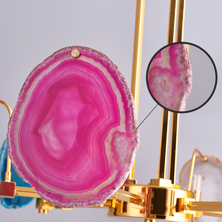 Люстра на штанге AGATE 4 Multicolored 8 Frame by ImperiumLoft